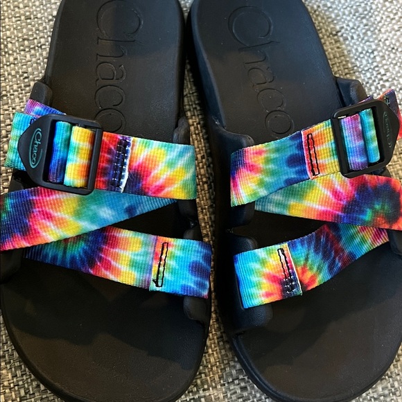Chaco Women’s Chillos Slide Sandal Dark Tie Dye - Picture 6 of 6
